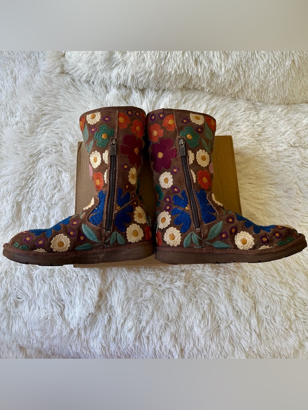 Vintage Y2K UGG Wahine Floral Embroidered Boots Women’s Size 5 Limited Edition - Picture 6 of 15